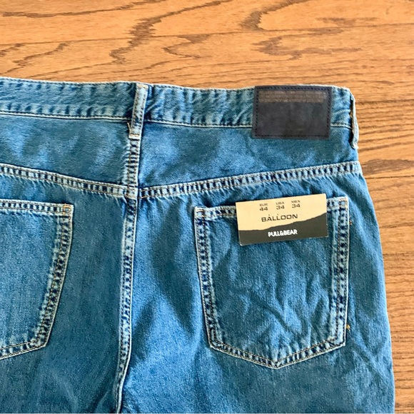 Pull & Bear Balloon Jeans NWT Sz. 34 - Picture 2 of 12
